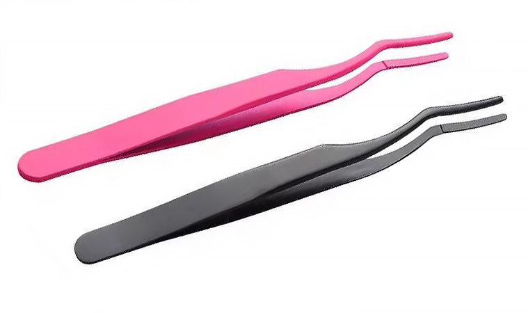 Wholesale Custom Logo Eyelash Extension Tweezers Private Label Eyelash Tweezer Lash Twizzer